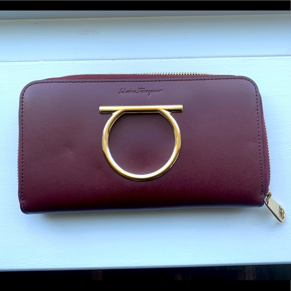 Salvatore Ferragamo Burgundy wallet